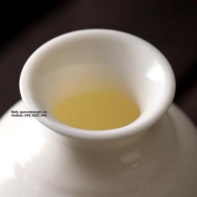 BÌNH SỨ XƯƠNG THỦ CÔNG HOẠ TIẾT HOA MẪU ĐƠN